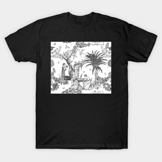 Toile Black and White T-Shirt by BessoChicca